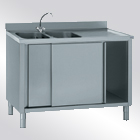 Cupboard with basins